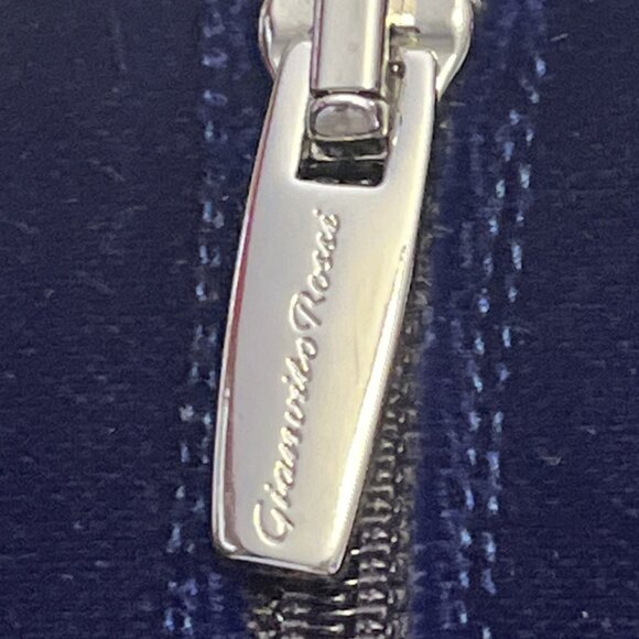 Gianvito Rossi Brandy High Heel Ankle Boots Royal Blue Velvet - Picture 7 of 12